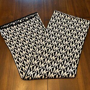 Michael Kors Unisex Scarf Black White